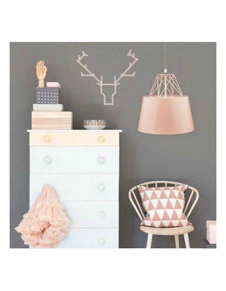 Lexi Lighting Kaelan Metal Pendant Light Pink 4 Lexi Lighting Kaelan Metal Pendant Light Pink - Image 4