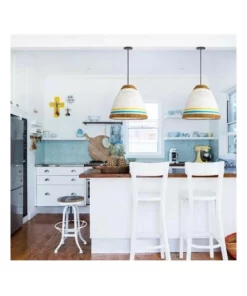 Lexi Lighting Jane Paper Pendant Light Brown -Home Decor Shop 807550120 5 720x928