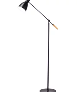 Lexi Lighting Scandinavian Style Adjustable Floor Lamp Black