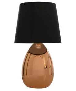 Lexi Lighting Libby Touch Table Lamp Copper Black