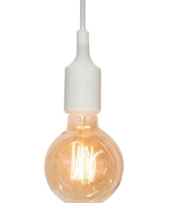 Lexi Lighting Colour Silicone Ceiling Pendant Light White