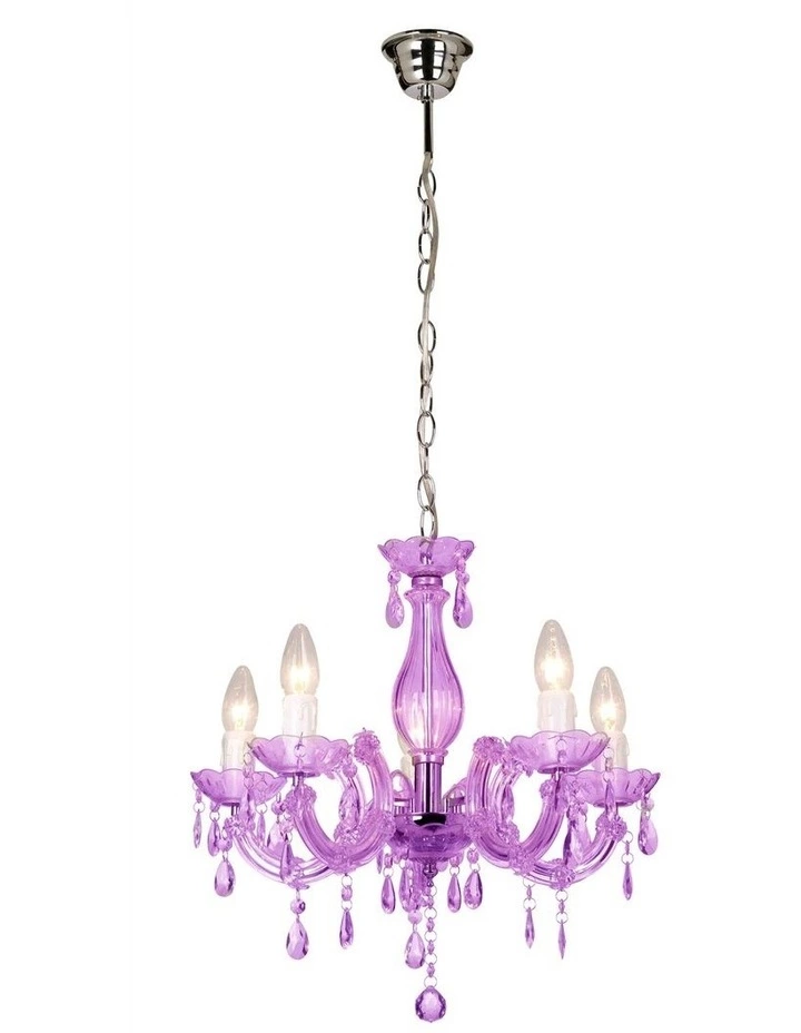 Lexi Lighting La Spezia Acrylic Chandelier Light Purple 1 Lexi Lighting La Spezia Acrylic Chandelier Light Purple