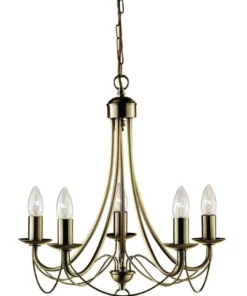 Lexi Lighting Zanzibar Chandelier Light Antique Brass