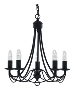 Lexi Lighting Zanzibar Chandelier Light Black
