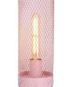 Lexi Lighting Clara Touch Table Lamp Pink LED Globe Included