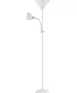 Lexi Lighting Georgia Mother and Child Floor Lamp White
