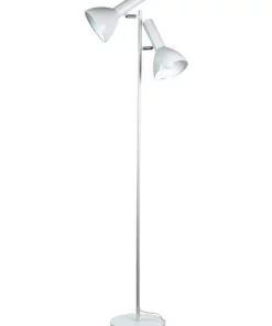Oriel Lighting Vespa Twin Floor Lamp White