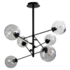 Oriel Lighting Ripley.6 Amazing 6-Light Satellite Pendant Light Black