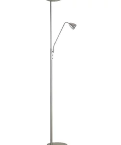 Oriel Lighting Up2 Led Mother and Child LED Floor Lamp Brushed Chrome