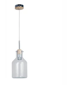 Oriel Lighting 17cm Holbeck Scandinavian Glass Pendant Light