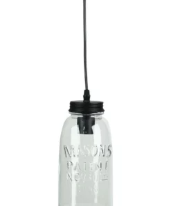 Oriel Lighting Mason Vintage Jar Pendant Clear
