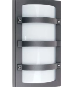 Oriel Lighting Trio Exterior Bulkhead Light Graphite