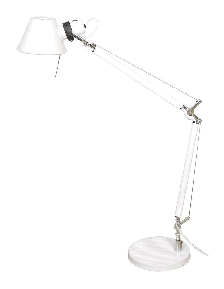 Oriel Lighting Forma Adjustable Desk Lamp White 1 Oriel Lighting Forma Adjustable Desk Lamp White