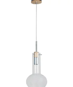 Oriel Lighting 19cm Holbeck Scandinavian Glass Pendant Light