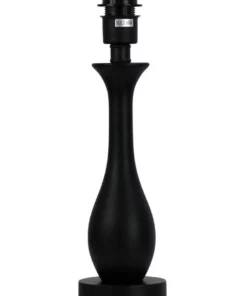 Oriel Lighting Barton Matt Table Lamp Base Only Black