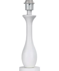 Oriel Lighting Barton Matt Table Lamp Base Only White