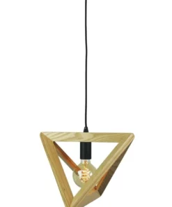 Oriel Lighting Trap Triangle Pendant Light Black Suspension