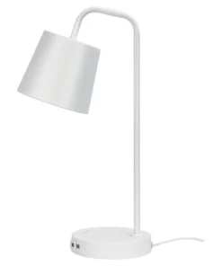 Oriel Lighting Henk Desk Lamp with USB White