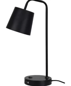 Oriel Lighting Henk Desk Lamp with USB Black