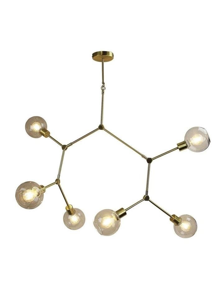 Oriel Lighting Padua Contemporary Clear Glass Pendant Light Satin Brass 1 Oriel Lighting Padua Contemporary Clear Glass Pendant Light Satin Brass