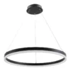 Oriel Lighting Cronus.60 Modern LED Halo Pendant Light Black
