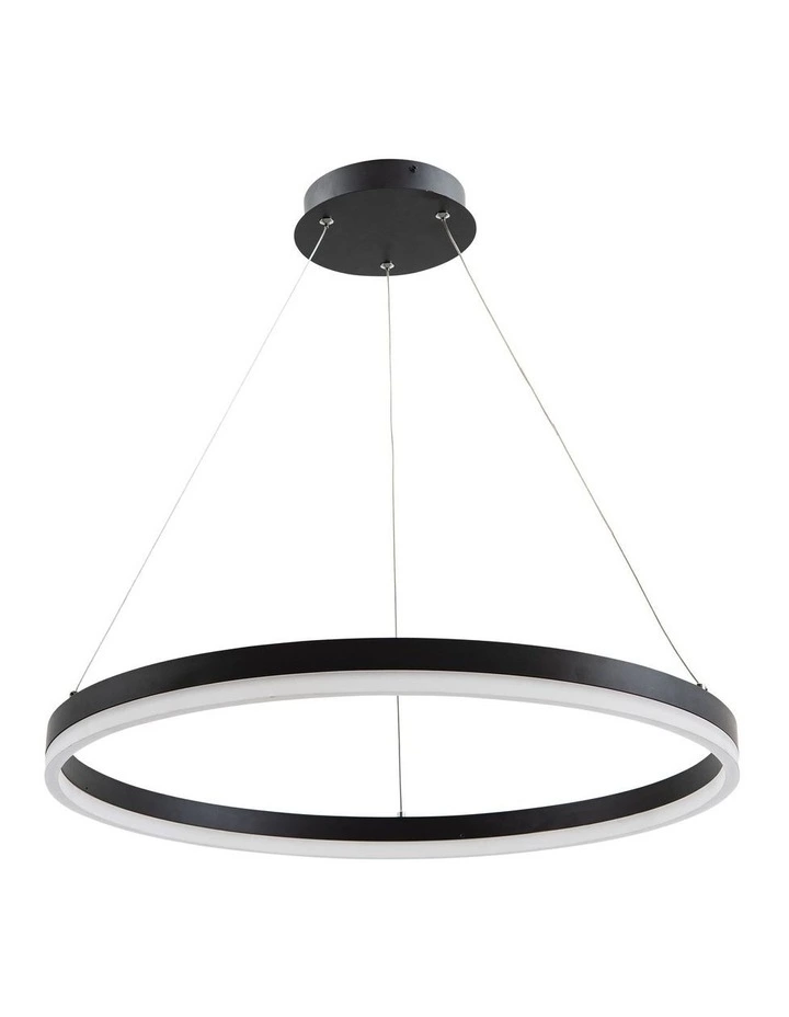 Oriel Lighting Cronus.60 Modern LED Halo Pendant Light Black 1 Oriel Lighting Cronus.60 Modern LED Halo Pendant Light Black