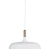 Oriel Lighting Malt 48cm Scandustrial Designed Pendant White