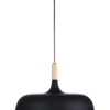 Oriel Lighting Malt 48cm Scandustrial Designed Pendant Black