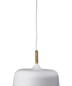 Oriel Lighting Malt 32cm Modern Pendant Light White