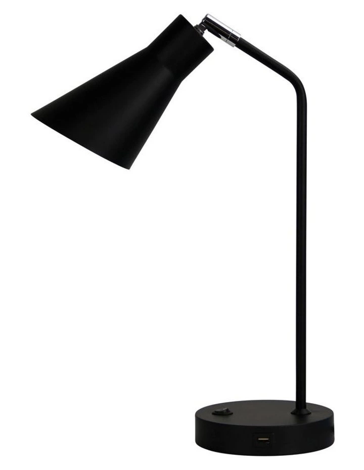 Oriel Lighting Thor Desk Lamp with USB Black 1 Oriel Lighting Thor Desk Lamp with USB Black