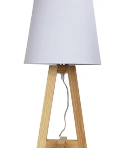 Oriel Lighting Edra Scandinavian-Style Table Lamp White