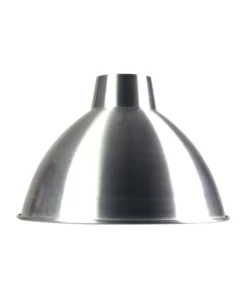 Oriel Lighting Yard Industrial Style Shade 47cm Polished Aluminium