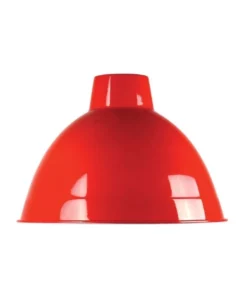 Oriel Lighting Yard Industrial Style Shade 35cm Red