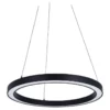 Oriel Lighting Nimbus 60cm LED Ring Pendant Light Black