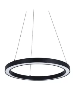 Oriel Lighting Nimbus 60cm LED Ring Pendant Light Black