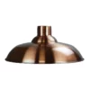 Oriel Lighting Slater Industrial Vintage Shade Brushed Copper