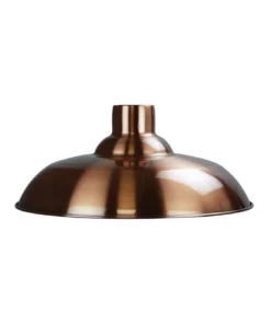 Oriel Lighting Slater Industrial Vintage Shade Brushed Copper