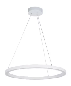 Oriel Lighting Nimbus 40cm LED Ring Pendant Light White
