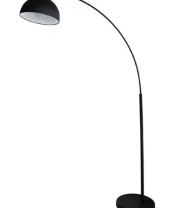 Oriel Lighting DomeArc Retro Floor Lamp Black