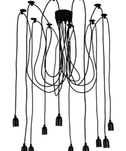 Oriel Lighting Philly Ten Light Suspension Pendant Light Black