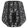 Oriel Lighting Lace Floral Metal Table Lamp Black