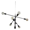 Oriel Lighting Chelsea 6 Light Pendant Light Matt Black
