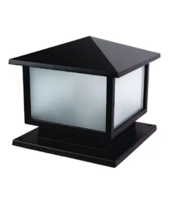 Oriel Lighting Cortez Outdoor Metal Post Top Black