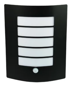 Oriel Lighting Cheeta Sensor Stainless Steel Exterior Light Black