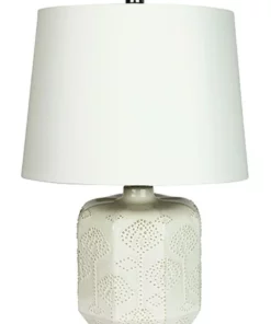 Oriel Lighting Bikki Complete Table Lamp Antique White
