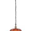 Oriel Lighting Maison 27 Halophane Glass Pendant Light Amber