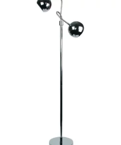 Oriel Lighting Bobo Twin Floor Lamp Chrome