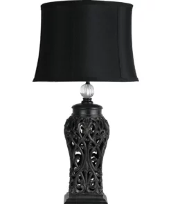 Oriel Lighting Dorne Classic table lamp Antique Black