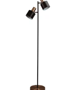 Oriel Lighting Ari Twin Floor Lamp Copper