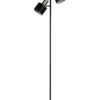 Oriel Lighting Ari Twin Floor Lamp Brushed Chrome